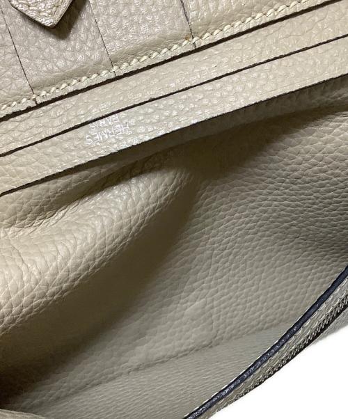 HERMES（エルメス）HERMES (エルメス) ベアンスフレ　長財布 ピンク×ブラウンの古着・服飾アイテム