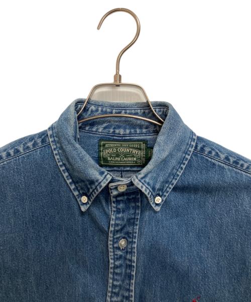 POLO COUNTRY（ポロカントリー）POLO COUNTRY (ポロカントリー) デニムシャツ ブルー サイズ:Ｍの古着・服飾アイテム