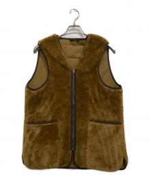 Barbour（バブアー）の古着「リバーシブル ファーベスト」｜ベージュ