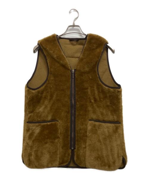 Barbour（バブアー）Barbour (バブアー) リバーシブル ファーベスト ベージュ サイズ:38の古着・服飾アイテム