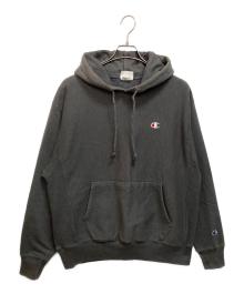 Champion REVERSE WEAVE（チャンピオン リバース ウィーブ）の古着「プルオーバーパーカー」｜グレー