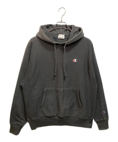 Champion REVERSE WEAVE（チャンピオン リバース ウィーブ）Champion REVERSE WEAVE (チャンピオン リバース ウィーブ) プルオーバーパーカー グレー サイズ:2XLの古着・服飾アイテム