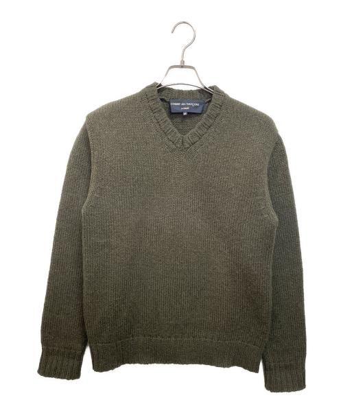 COMME des GARCONS HOMME（コムデギャルソン オム）COMME des GARCONS HOMME (コムデギャルソン オム) 厚手ニット カーキ サイズ:Mの古着・服飾アイテム