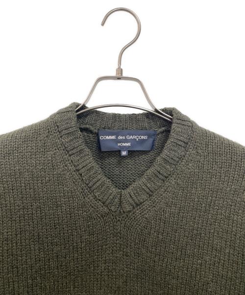 COMME des GARCONS HOMME（コムデギャルソン オム）COMME des GARCONS HOMME (コムデギャルソン オム) 厚手ニット カーキ サイズ:Mの古着・服飾アイテム