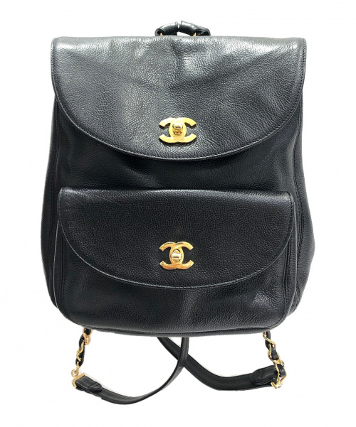 CHANEL（シャネル）CHANEL (シャネル) ココマークリュック ブラック サイズ:-の古着・服飾アイテム