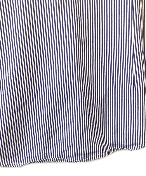 Gymphlex（ジムフレックス）Gymphlex (ジムフレックス) 半袖シャツ ホワイト×ブルー サイズ:12の古着・服飾アイテム