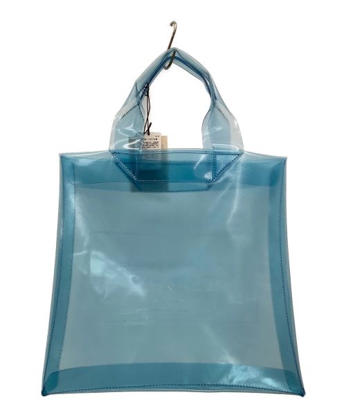 beautiful people（ビューティフルピープル）beautiful people (ビューティフルピープル) クリアエンボス　ビニール　タグトートバッグ スカイブルーの古着・服飾アイテム