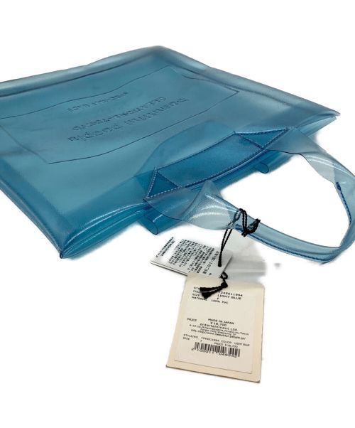 beautiful people（ビューティフルピープル）beautiful people (ビューティフルピープル) クリアエンボス　ビニール　タグトートバッグ スカイブルーの古着・服飾アイテム