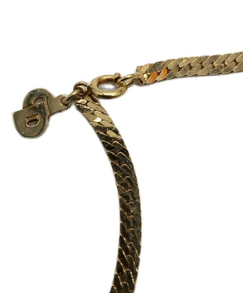 Christian Dior（クリスチャン ディオール）Christian Dior (クリスチャン ディオール) ハートチャームネックレス ゴールドの古着・服飾アイテム