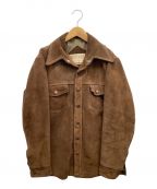 SCHOTT BROS.ショット）の古着「ヴィンテージスウェードジャケット」｜ブラウン