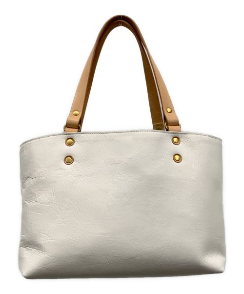 cogocoro（cogocoro）cogocoro (cogocoro) ハンドバッグ ホワイト×ブルーの古着・服飾アイテム