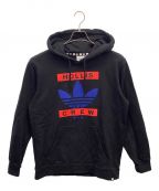 adidasアディダス）の古着「フーディーパーカー」｜ブラック
