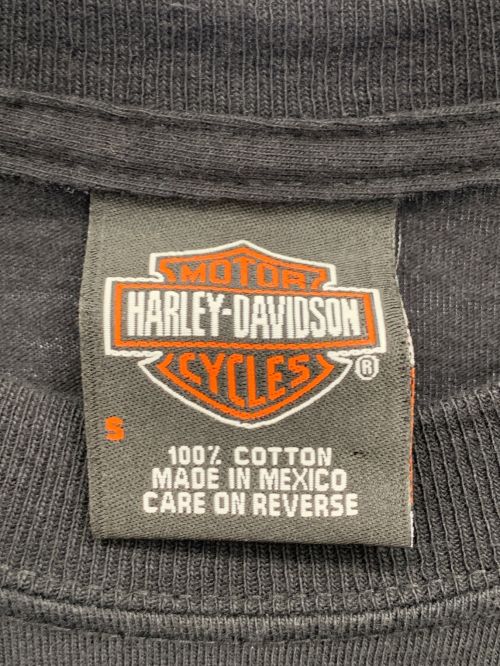 バンドTシャツ（バンドTシャツ）バンドTシャツ (バンドTシャツ) ［古着］90’ｓ　HARLEY-DAVIDSON　モーターTシャツ ブラック サイズ:Sの古着・服飾アイテム