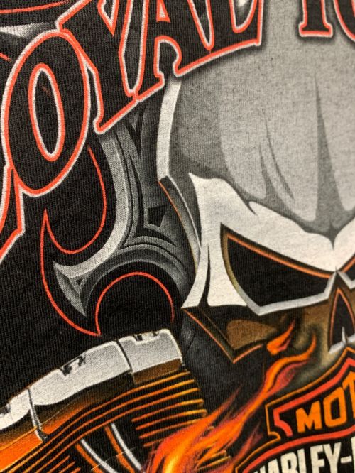 バンドTシャツ（バンドTシャツ）バンドTシャツ (バンドTシャツ) ［古着］90’ｓ　HARLEY-DAVIDSON　モーターTシャツ ブラック サイズ:Sの古着・服飾アイテム