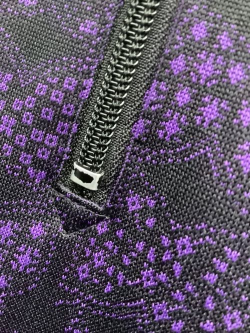 Needles（ニードルズ）Needles (ニードルズ) ジャージパンツ ブラック×パープル サイズ:Mの古着・服飾アイテム