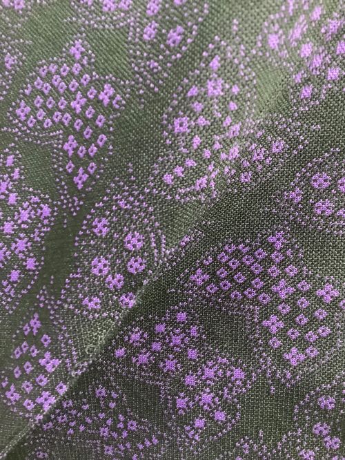 Needles（ニードルズ）Needles (ニードルズ) ジャージパンツ ブラック×パープル サイズ:Mの古着・服飾アイテム