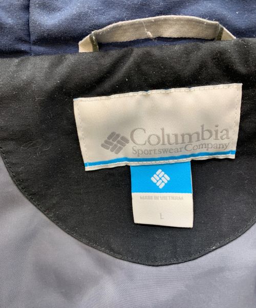 Columbia（コロンビア）Columbia (コロンビア) ナイロンジャケット ネイビー×ブラック サイズ:Lの古着・服飾アイテム