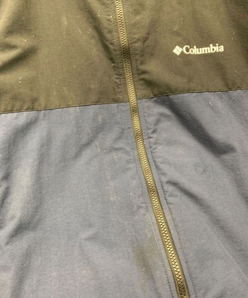 Columbia（コロンビア）Columbia (コロンビア) ナイロンジャケット ネイビー×ブラック サイズ:Lの古着・服飾アイテム