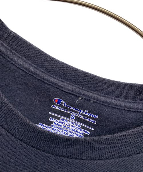 Champion（チャンピオン）Champion (チャンピオン) Supreme (シュプリーム) ロングスリーブTシャツ ネイビー サイズ:Sの古着・服飾アイテム