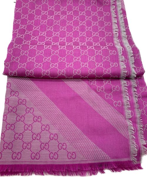 GUCCI（グッチ）GUCCI (グッチ) ストール ピンクの古着・服飾アイテム
