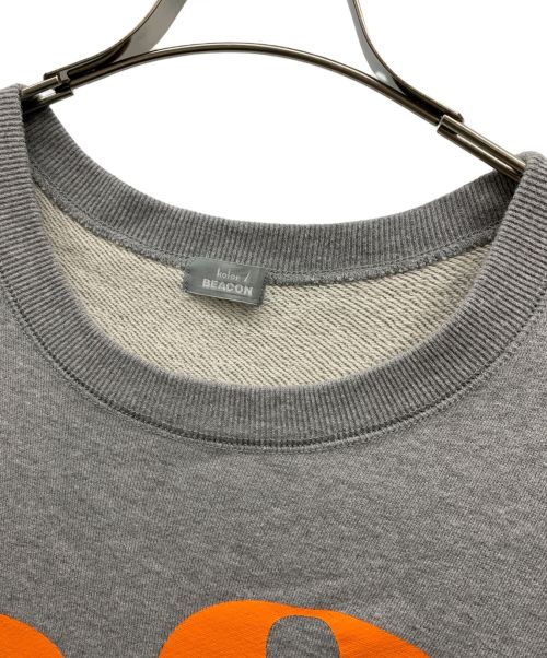 kolor/BEACON（カラービーコン）kolor/BEACON (カラービーコン) オーバーサイズプリントスウェット ライトグレー サイズ:1の古着・服飾アイテム