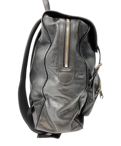 GUCCI（グッチ）GUCCI (グッチ) レザーリュック ブラックの古着・服飾アイテム