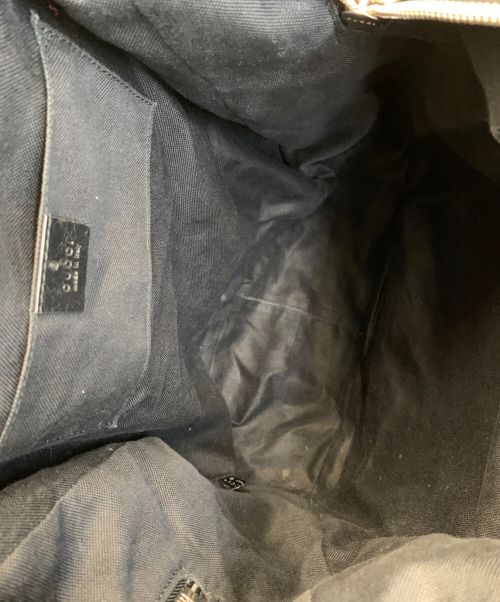 GUCCI（グッチ）GUCCI (グッチ) レザーリュック ブラックの古着・服飾アイテム