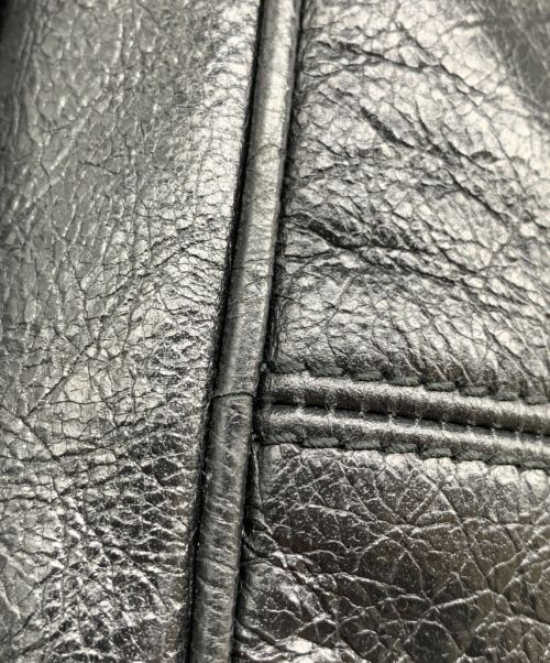 GUCCI（グッチ）GUCCI (グッチ) レザーリュック ブラックの古着・服飾アイテム