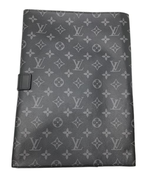 LOUIS VUITTON（ルイ ヴィトン）LOUIS VUITTON (ルイ ヴィトン) クラッチバッグ ブラック×ネイビーの古着・服飾アイテム