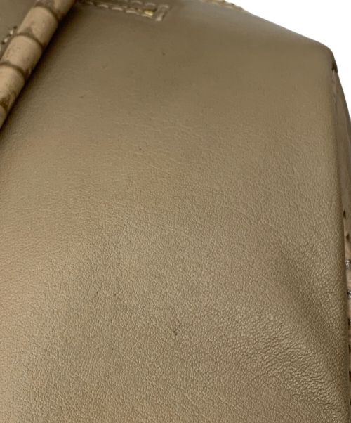 VIOLAd'ORO（ヴィオラドーロ）VIOLAd'ORO (ヴィオラドーロ) 2WAYバッグ ベージュの古着・服飾アイテム