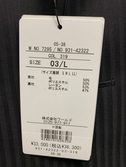 TAKEO KIKUCHI（タケオキクチ）TAKEO KIKUCHI (タケオキクチ) スーツジャケット ブラック サイズ:L 未使用品の古着・服飾アイテム