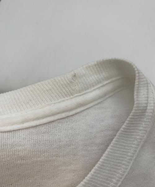 PorkChop（ポークチョップ）PORKCHOP (ポークチョップ) 長袖カットソー ホワイト サイズ:Lの古着・服飾アイテム