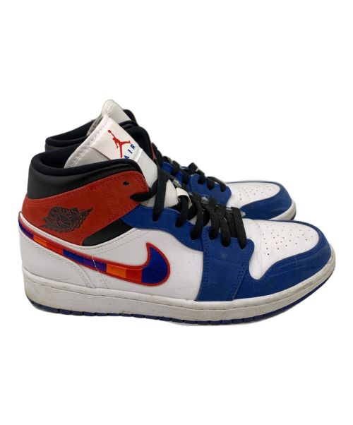 NIKE（ナイキ）NIKE (ナイキ) AIR JORDAN 1 MID SE ブルー×レッド サイズ:270の古着・服飾アイテム