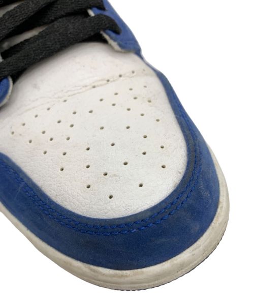 NIKE（ナイキ）NIKE (ナイキ) AIR JORDAN 1 MID SE ブルー×レッド サイズ:270の古着・服飾アイテム