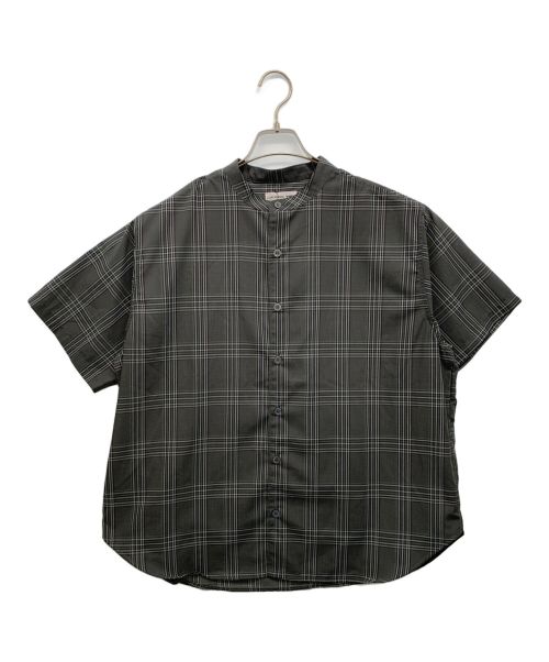 CIAOPANIC TYPY（チャオパニックティピー）CIAOPANIC TYPY (チャオパニックティピー) 速乾テックリネンチェックバンドカラーシャツ セットアップ グレー サイズ:M 未使用品の古着・服飾アイテム