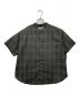 CIAOPANIC TYPY (チャオパニックティピー) 速乾テックリネンチェックバンドカラーシャツ セットアップ グレー サイズ:M 未使用品：4000円