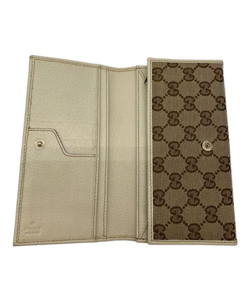 GUCCI（グッチ）GUCCI (グッチ) 長財布 ブラウンの古着・服飾アイテム