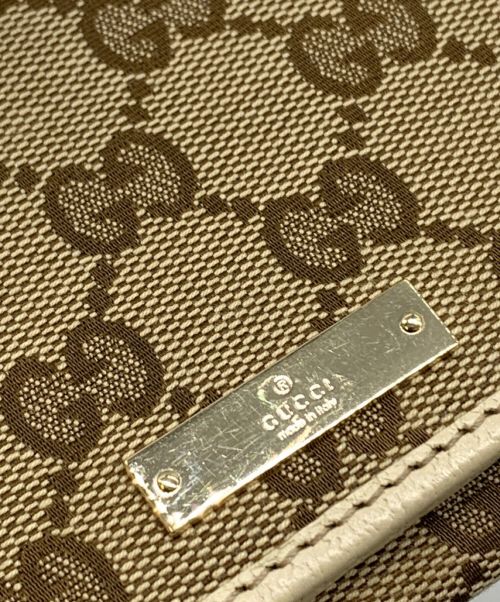 GUCCI（グッチ）GUCCI (グッチ) 長財布 ブラウンの古着・服飾アイテム