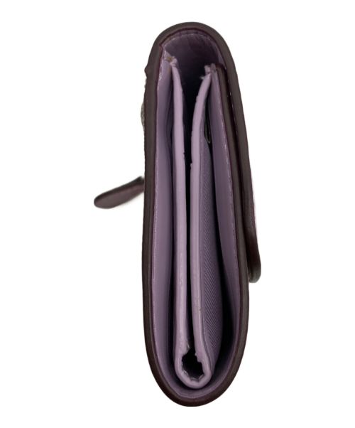 COACH（コーチ）COACH (コーチ) 3つ折り財布 ラベンダー×ベージュの古着・服飾アイテム