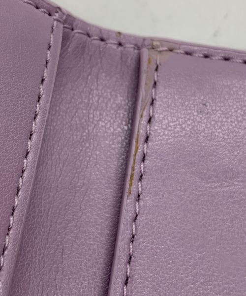 COACH（コーチ）COACH (コーチ) 3つ折り財布 ラベンダー×ベージュの古着・服飾アイテム