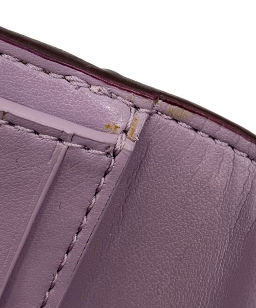 COACH（コーチ）COACH (コーチ) 3つ折り財布 ラベンダー×ベージュの古着・服飾アイテム