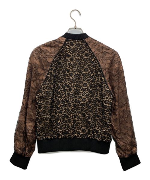 GUCCI（グッチ）GUCCI (グッチ) レースブルゾンジャケット ブラック サイズ:38の古着・服飾アイテム