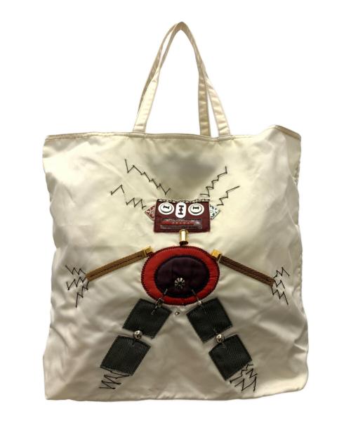 PRADA（プラダ）PRADA (プラダ) ナイロントートバッグ ホワイトの古着・服飾アイテム