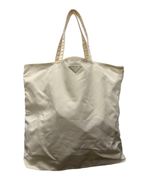 PRADA（プラダ）PRADA (プラダ) ナイロントートバッグ ホワイトの古着・服飾アイテム