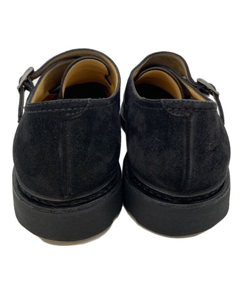 PARABOOT（パラブーツ）PARABOOT (パラブーツ) ダブルモンクスエードシューズ ブラック サイズ:6　1/2の古着・服飾アイテム
