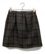 DRAWERドゥロワー）の古着「ミニスカート」｜グレー
