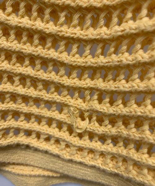 THROW（スロー）THROW (スロー) メッシュワンピース イエロー サイズ:Freeの古着・服飾アイテム