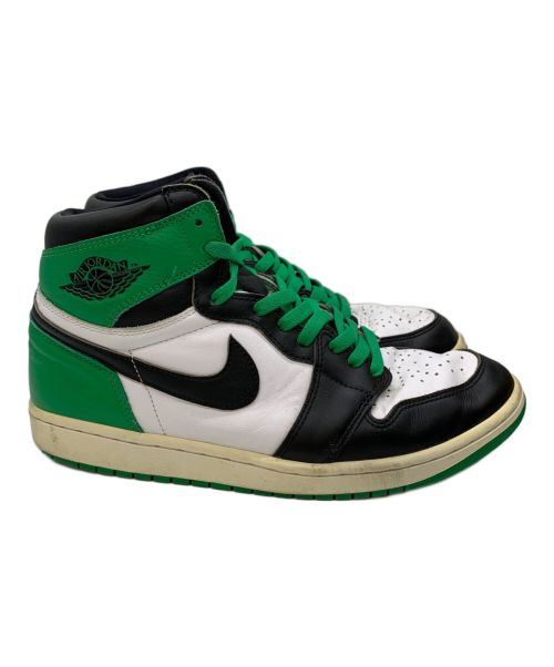 NIKE（ナイキ）NIKE (ナイキ) ハイカットスニーカー ブラック×ホワイト×グリーン サイズ:28.5の古着・服飾アイテム