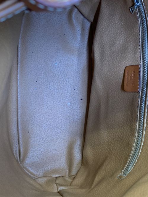 CELINE（セリーヌ）CELINE (セリーヌ) 巾着ショルダーバッグ ブラウンの古着・服飾アイテム