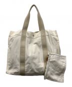 HERMESエルメス）の古着「キャンバストートバッグ」｜ホワイト